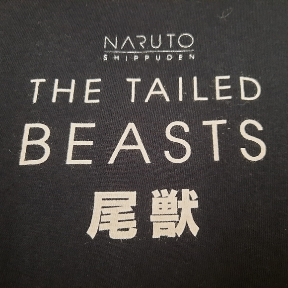 Naruto Shippuden The Tailed Beasts Short Sleeve Tshirt Men's Sz L Anime Manga - Picture 3 of 7